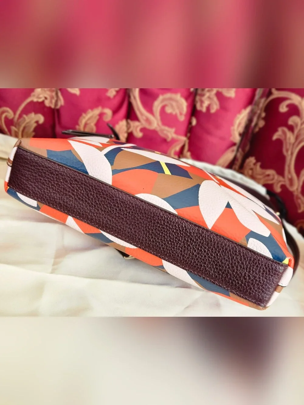 Kate Spade Jackson Tropical Multicolor Floral Crossbody with Coral Wallet